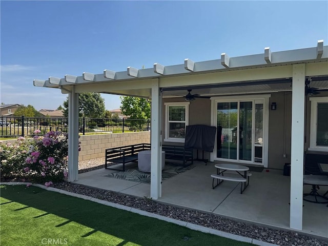 31827 Ives Ct, Menifee, CA 92584 - view of patio / terrace with a ceiling fan