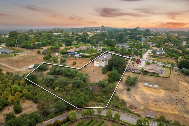 1357 Sunny Heights Rd, Fallbrook, CA 92028 - view of property location with property parcel outlined