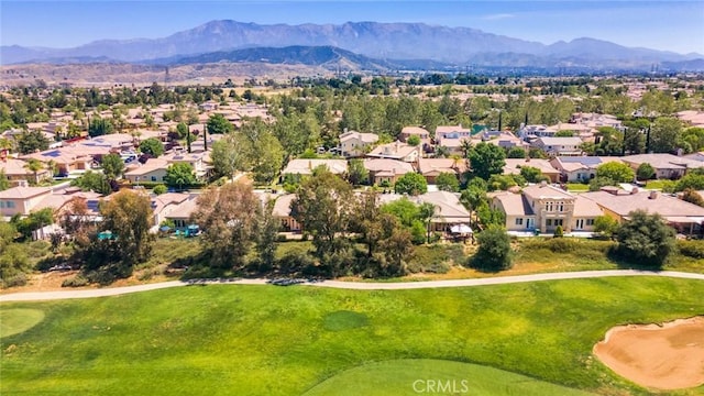 36235 Bay Hill Dr, Beaumont, CA 92223 - aerial view of residential area featuring a mountain backdrop and a local golf course