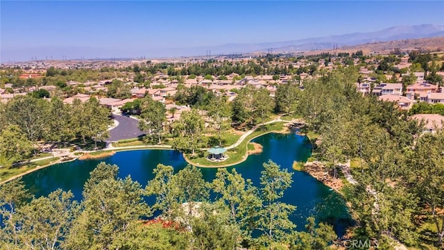 36235 Bay Hill Dr, Beaumont, CA 92223 - aerial perspective of suburban area with a water and mountain view