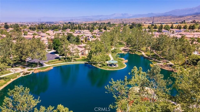 36235 Bay Hill Dr, Beaumont, CA 92223 - aerial view of property's location with nearby suburban area and a water and mountain view