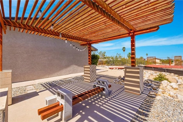 6279 Baileya Ave Unit 29, Palms, CA 92277 - view of patio / terrace with a pergola