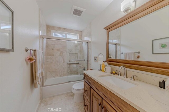 2201 Dublin Ln Unit 3, Diamond Bar, CA 91765 - full bath featuring toilet, vanity, and enclosed tub / shower combo