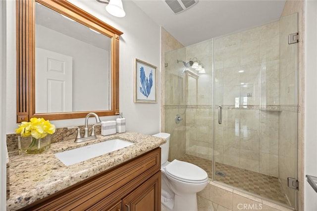 4937 Peck Rd Unit C, El Monte, CA 91732 - full bathroom with vanity, a stall shower, and toilet