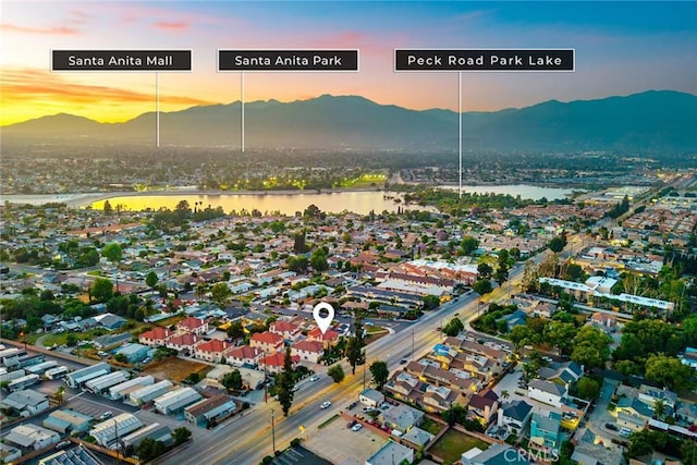 4937 Peck Rd Unit C, El Monte, CA 91732 - aerial view of property's location featuring a water and mountain view