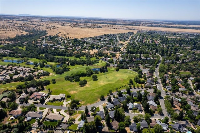 3014 California Park Dr, Chico, CA 95928 - aerial view of property and surrounding area with a nearby body of water, a local golf course, and nearby suburban area