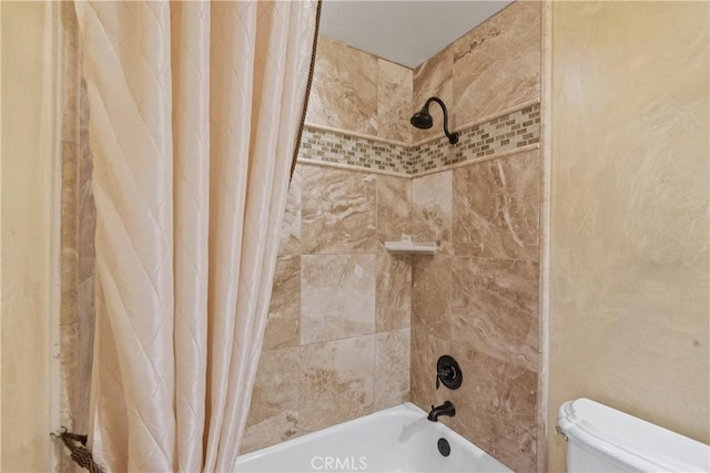 3014 California Park Dr, Chico, CA 95928 - full bathroom with shower / bath combination with curtain and toilet
