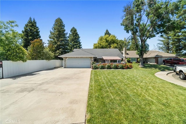 3014 California Park Dr, Chico, CA 95928 - single story home featuring a garage, driveway, and a chimney