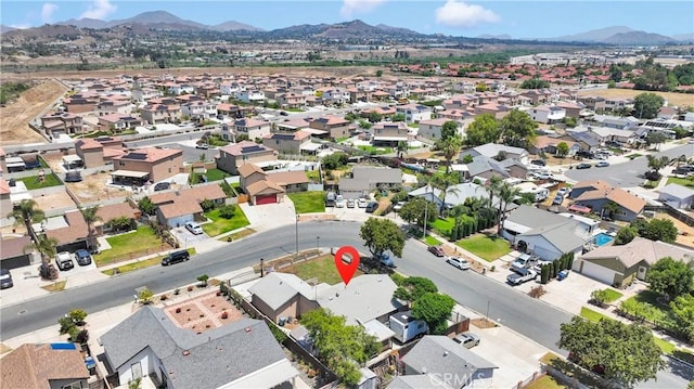 9820 Mandalay Ct, Riverside, CA 92503 - aerial view of residential area with a mountainous background