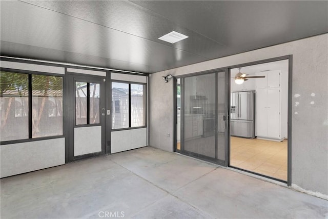 9820 Mandalay Ct, Riverside, CA 92503 - unfurnished room featuring concrete flooring, plenty of natural light, and ceiling fan
