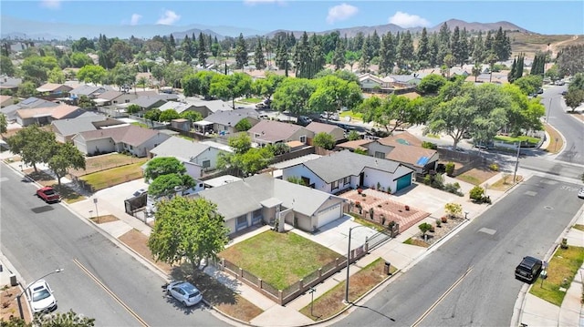 9820 Mandalay Ct, Riverside, CA 92503 - aerial perspective of suburban area featuring a mountainous background