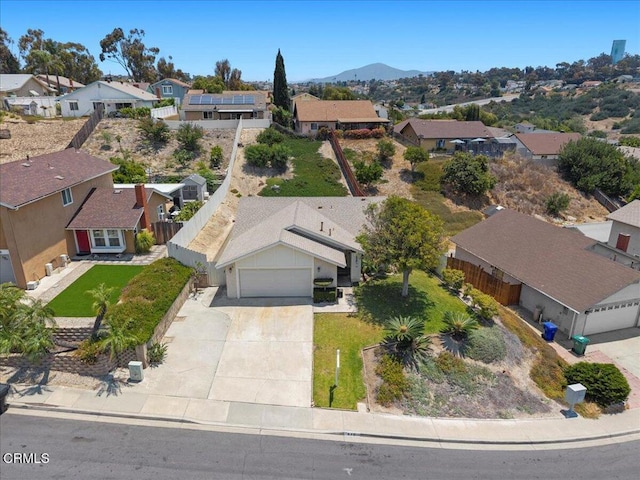 849 Plaza Cuernavaca Way, San Diego, CA 92114 - aerial view of residential area featuring a mountain backdrop