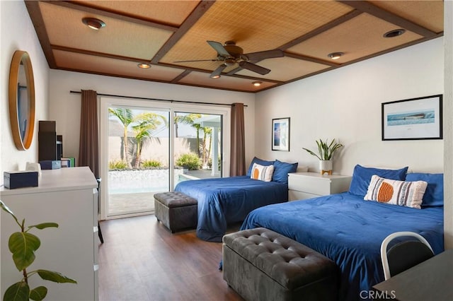 33252 Big Sur St, Dana Point, CA 92629 - bedroom with wood finished floors, access to exterior, and recessed lighting