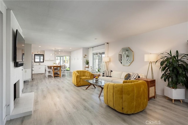 33252 Big Sur St, Dana Point, CA 92629 - living room with light wood-type flooring and recessed lighting