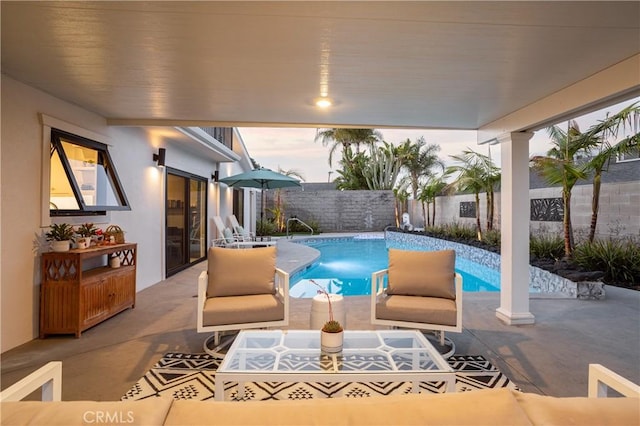 33252 Big Sur St, Dana Point, CA 92629 - view of swimming pool with a patio and a fenced backyard