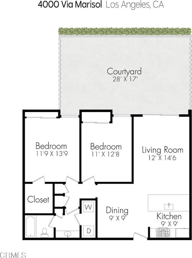 4000 Via Marisol 103, Los Angeles, CA 90042 - property floor plan