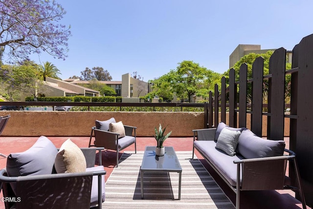 4000 Via Marisol 103, Los Angeles, CA 90042 - view of patio / terrace featuring outdoor lounge area