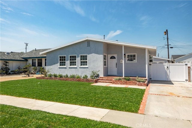 4519 Darien St, Torrance, CA 90503 - ranch-style home featuring a gate, stucco siding, and concrete driveway