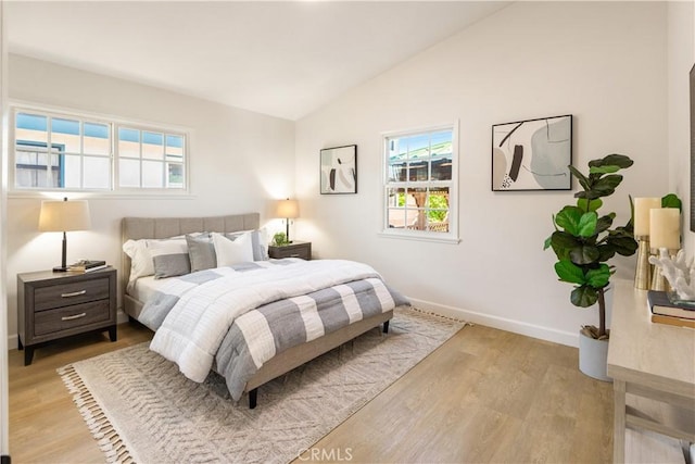 4519 Darien St, Torrance, CA 90503 - bedroom with vaulted ceiling and light wood-style floors