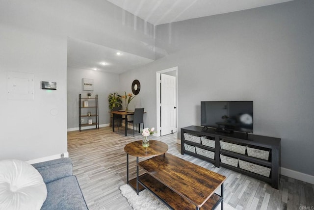 10296 Black Mountain Rd Unit 222, San Diego, CA 92126 - living area featuring baseboards and light wood-style flooring