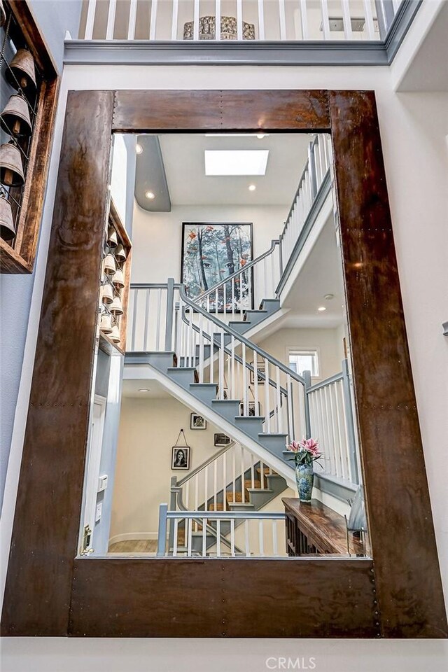 417 23rd St, Manhattan Beach, CA 90266 - stairs featuring a high ceiling