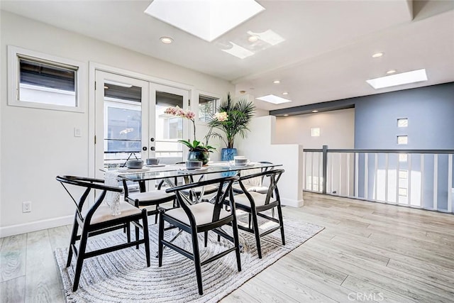 417 23rd St, Manhattan Beach, CA 90266 - dining space with a skylight, healthy amount of natural light, and recessed lighting