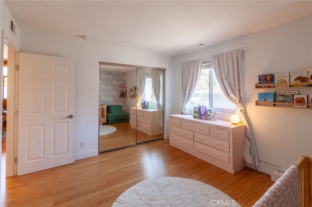 5706 Fair Ave Unit 100, North Hollywood, CA 91601 - bedroom featuring a closet and light wood finished floors