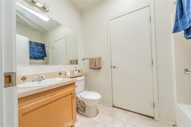 5131 Cygnet Rd A-B, Unit A-B Phelan, CA 92371 - full bath featuring vanity, toilet, and tile patterned flooring