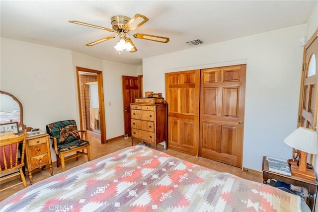 5131 Cygnet Rd A-B, Unit A-B Phelan, CA 92371 - bedroom with a closet and a ceiling fan
