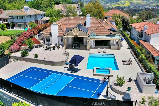 30927 Steeplechase Dr, San Juan Capistrano, CA 92675 - aerial view of residential area featuring a pool