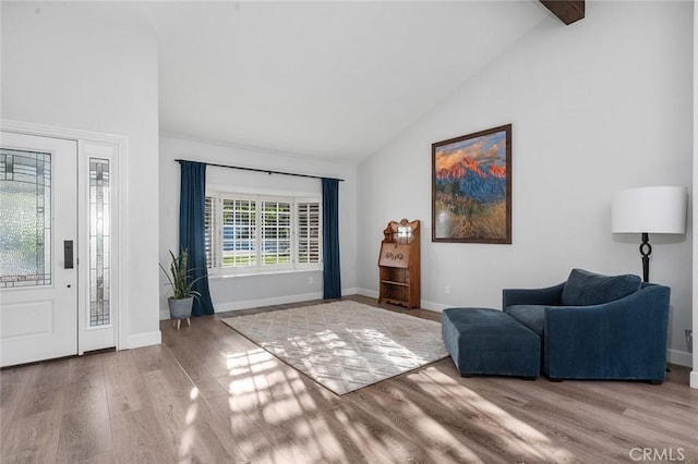 2244 N 1st Ave, Upland, CA 91784 - foyer featuring wood finished floors and high vaulted ceiling
