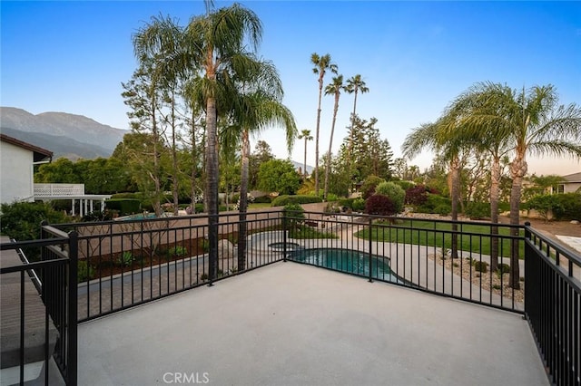 2244 N 1st Ave, Upland, CA 91784 - view of patio with a mountain view
