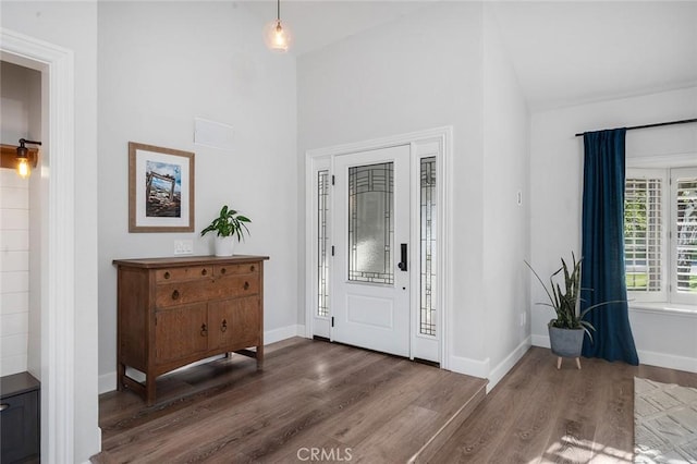 2244 N 1st Ave, Upland, CA 91784 - entryway featuring wood finished floors and high vaulted ceiling