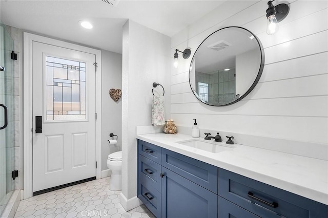 2244 N 1st Ave, Upland, CA 91784 - bathroom featuring vanity and a shower stall
