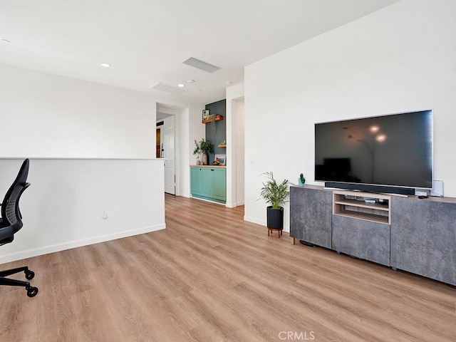 8967 Sunshine Valley Way, Corona, CA 92883 - office area featuring wood finished floors, recessed lighting, and baseboards