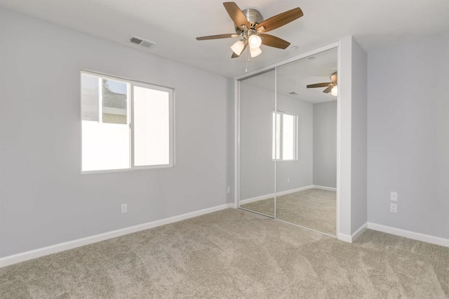 535 60th St, San Diego, CA 92114 - unfurnished bedroom with carpet, a closet, ceiling fan, and baseboards