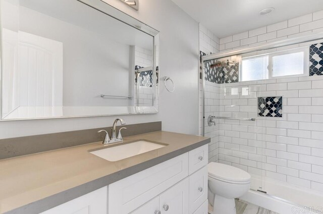 535 60th St, San Diego, CA 92114 - bathroom with vanity, a stall shower, and toilet