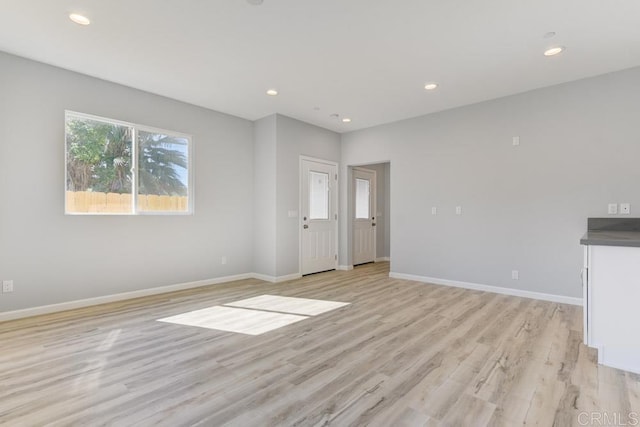 535 60th St, San Diego, CA 92114 - spare room with light wood-type flooring, baseboards, and recessed lighting