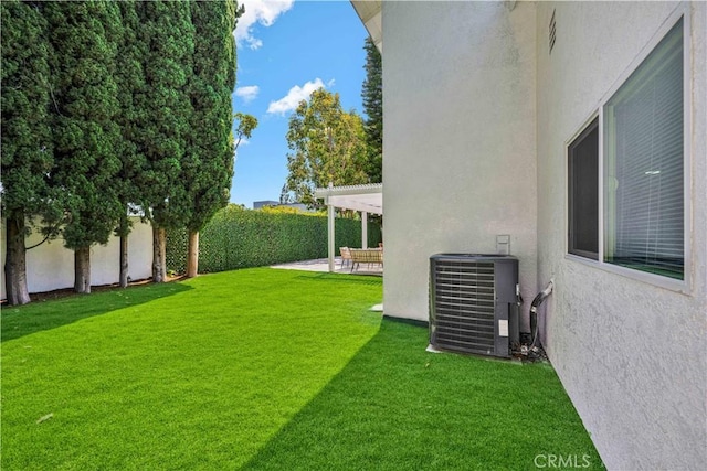 921 Dahlia Ave, Costa Mesa, CA 92626 - view of yard with central AC unit and a patio area
