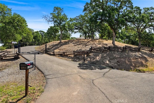 14690 Paynes Creek Rd, Red Bluff, CA 96080 - view of street with a gate
