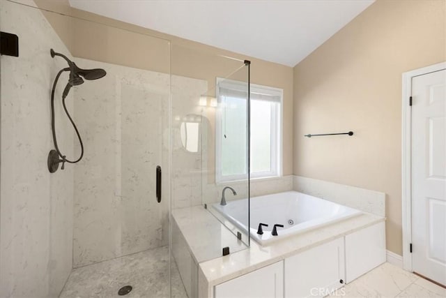 5420 Kodiak Mountain Dr, Yorba Linda, CA 92887 - full bathroom with a marble finish shower and a jetted tub