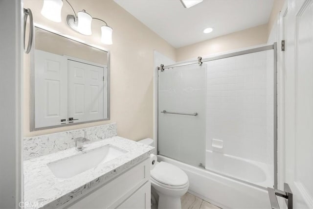 5420 Kodiak Mountain Dr, Yorba Linda, CA 92887 - full bath featuring vanity and shower / bath combination with glass door