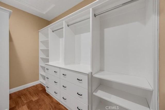 5420 Kodiak Mountain Dr, Yorba Linda, CA 92887 - spacious closet with dark wood-style flooring