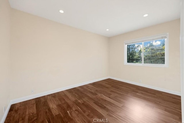 5420 Kodiak Mountain Dr, Yorba Linda, CA 92887 - unfurnished room featuring dark wood finished floors, baseboards, and recessed lighting