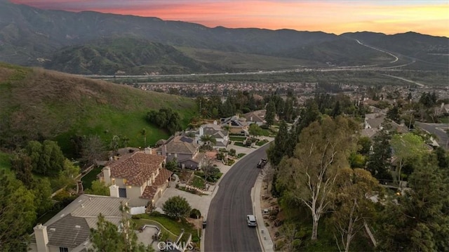 5420 Kodiak Mountain Dr, Yorba Linda, CA 92887 - aerial view of property and surrounding area with a mountainous background
