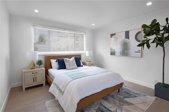 1524 Franklin St Unit C, Santa Monica, CA 90404 - bedroom featuring wood finished floors, baseboards, and recessed lighting