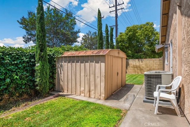 4734 E Tanglewood Ave, Anaheim, CA 92807 - view of yard featuring cooling unit and a patio area