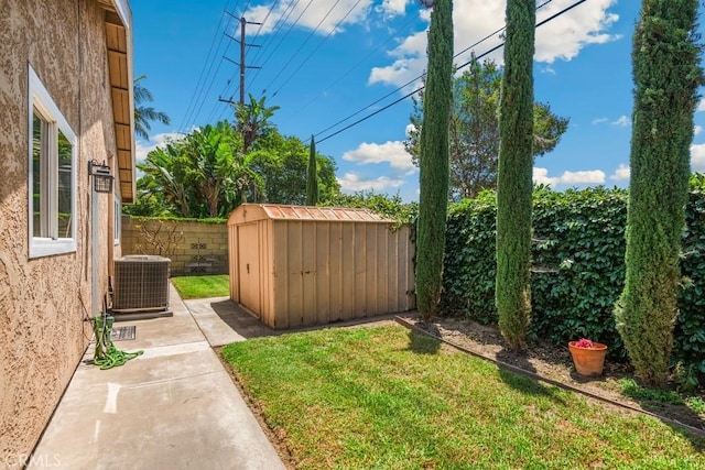 4734 E Tanglewood Ave, Anaheim, CA 92807 - view of yard with central AC and a patio