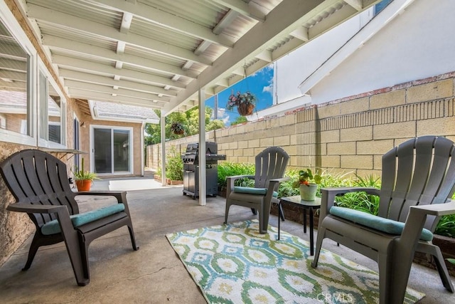 4734 E Tanglewood Ave, Anaheim, CA 92807 - view of patio with a grill