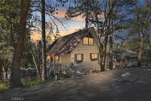 27476 School Rd, Lake Arrowhead, CA 92326 - view of front of property with driveway